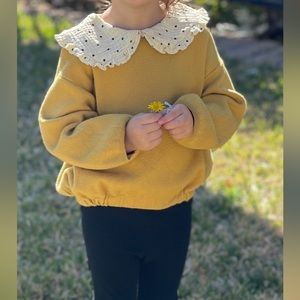 Zara preppy Peter pan sweater size 3-4